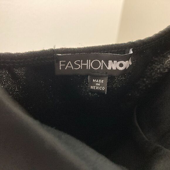 Fashion Nova Flare Leg Jumpsuit Size XL Black Pearl Straps Cocktail Party - Picture 6 of 8